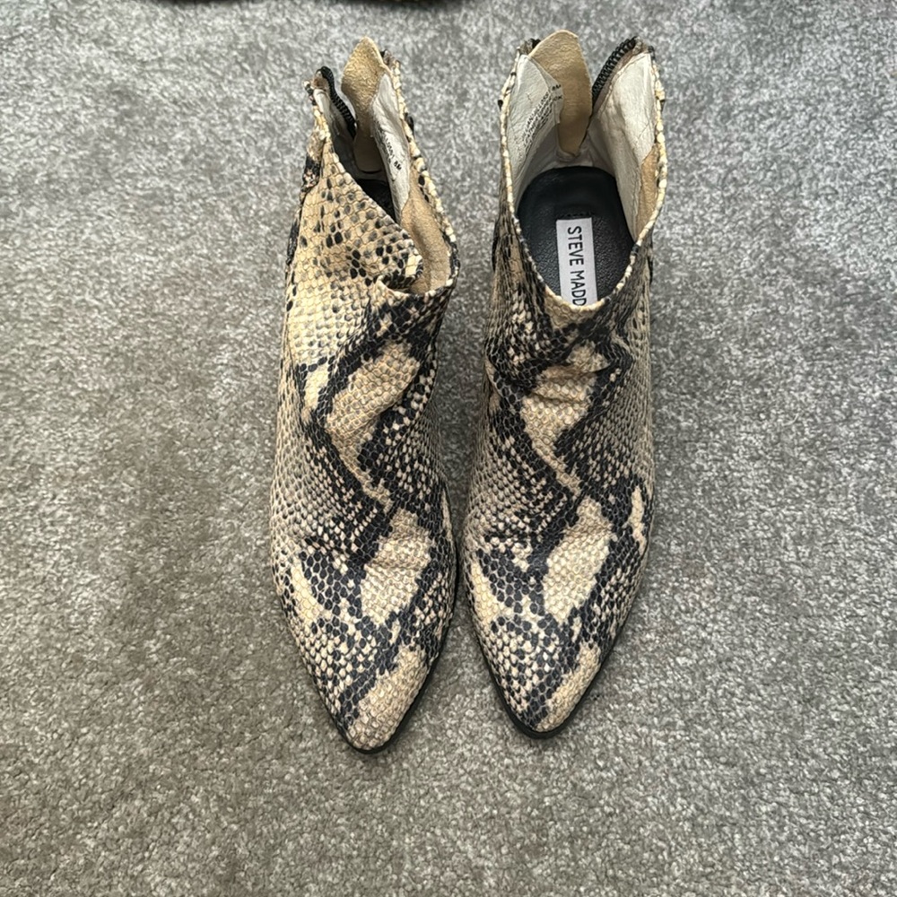 Steve Madden Snakeskin Booties